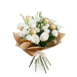 Buchet flori de iarna cu globuri aurii – Standard