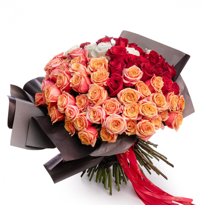 Buchet 101 trandafiri Love Spell – imaginea 1