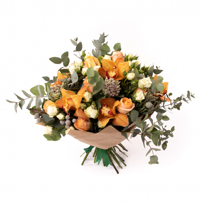 Buchet trandafiri cappuccino – imaginea 2