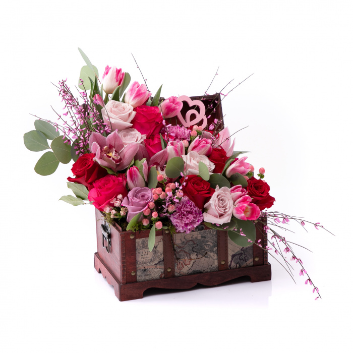 Cufar cu flori Sarut Dulce – imaginea 1