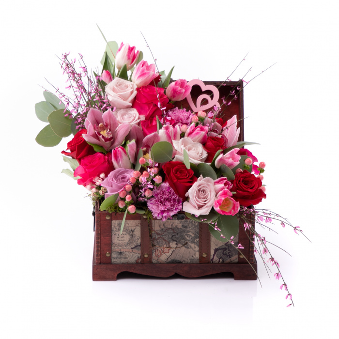 Cufar cu flori Sarut Dulce – imaginea 2