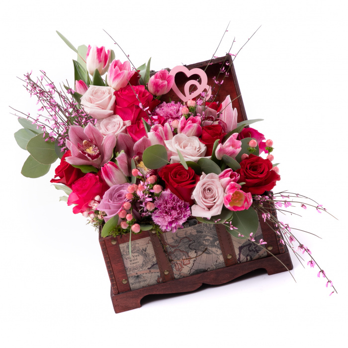 Cufar cu flori Sarut Dulce – imaginea 3
