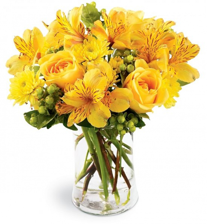 Buchet de flori galbene – imaginea 1