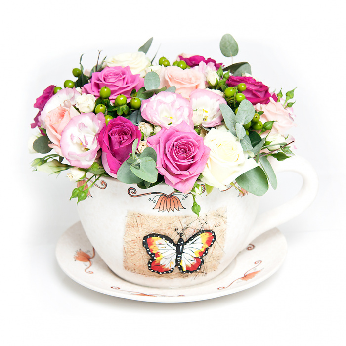 Ice coffee cu trandafiri – imaginea 1