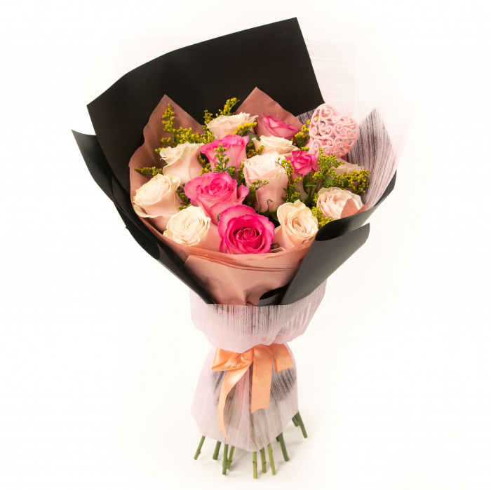 Buchet trandafiri Dusty Rose – imaginea 1
