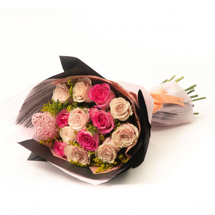 Buchet trandafiri Dusty Rose – imaginea 2
