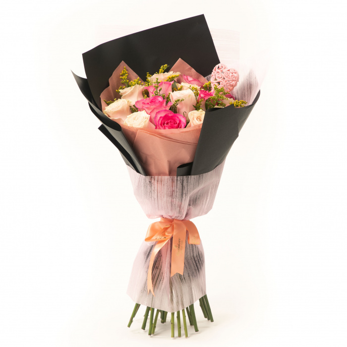 Buchet trandafiri Dusty Rose – imaginea 3