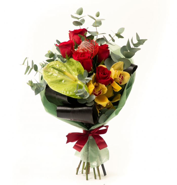 Buchet de lux cu flori exotice – imaginea 1