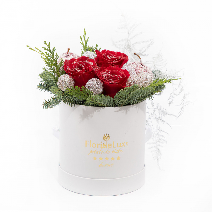 Cutie cu trandafiri Frosty – imaginea 1