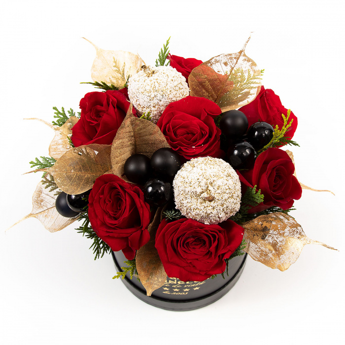 Cutie trandafiri Red Christmas – imaginea 2