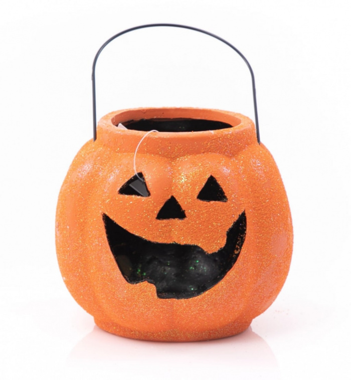 Decoratiune Halloween dovlecel de ceramica – imaginea 1