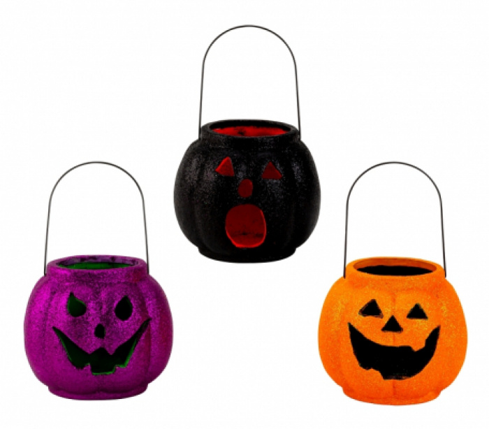 Decoratiune Halloween dovlecel de ceramica – imaginea 2