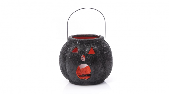 Decoratiune Halloween dovlecel de ceramica – imaginea 3