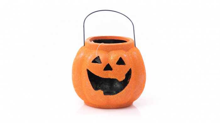 Decoratiune Halloween dovlecel de ceramica – imaginea 4