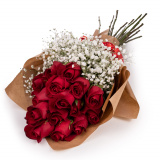 Buchet foarte romantic trandafiri rosii – Premium