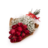 Buchet foarte romantic trandafiri rosii – Floridelux