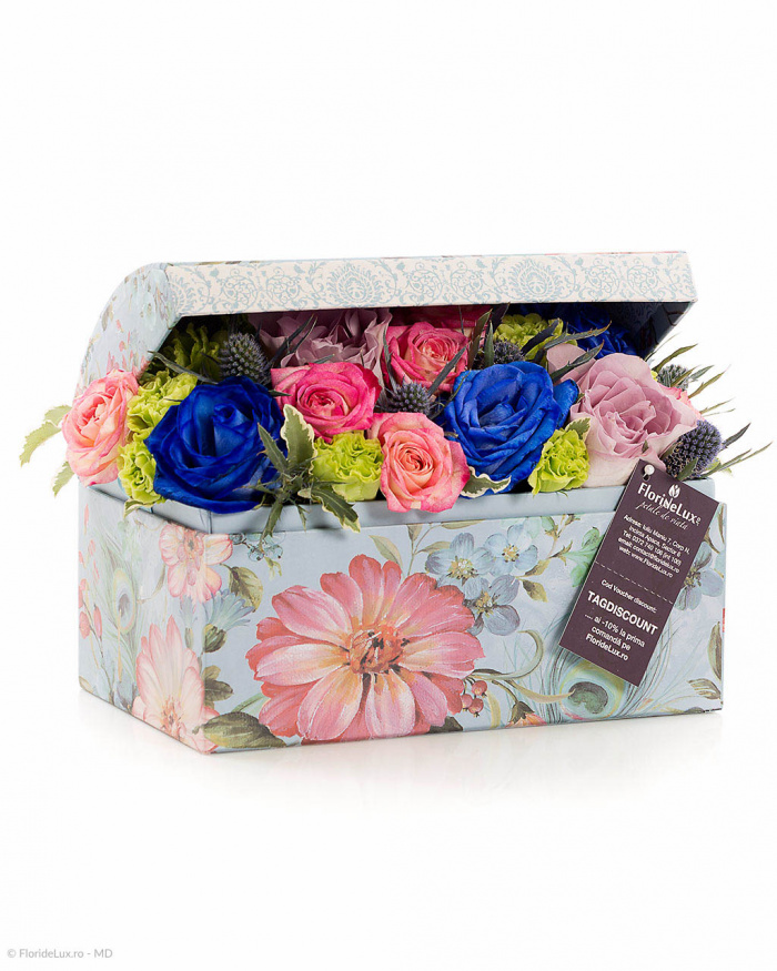 Cufar cu flori multicolore – imaginea 1