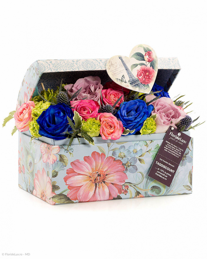 Cufar cu flori multicolore – imaginea 3