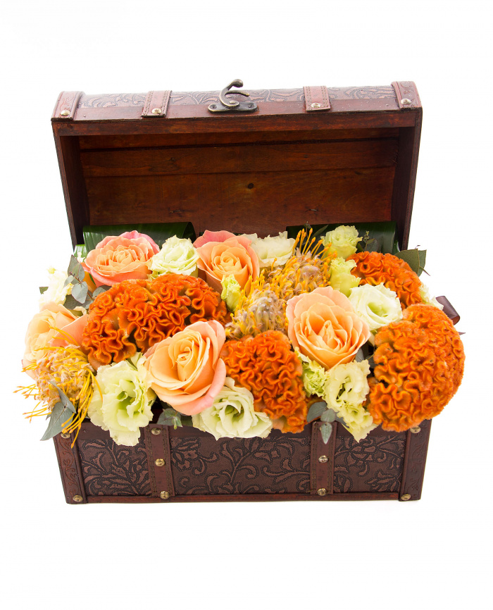 Cufar celosia, lisianthus si trandafiri