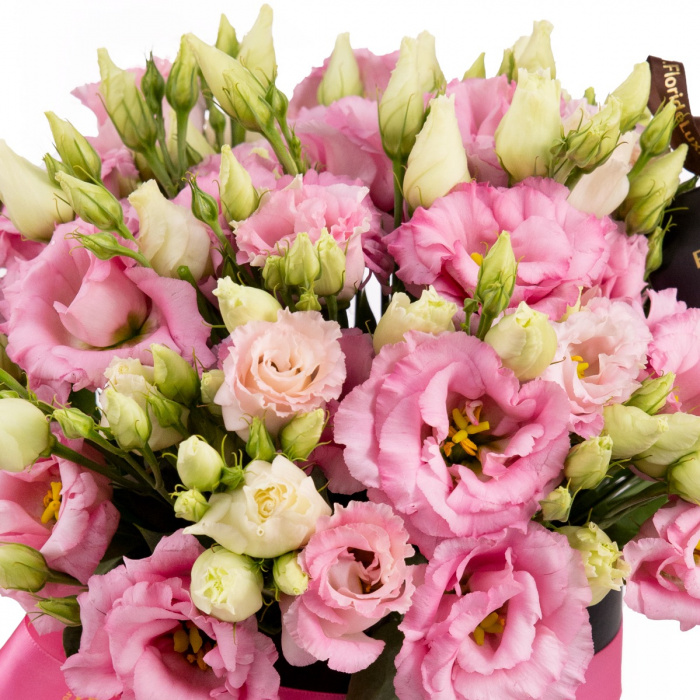 Cutie rafinata cu lisianthus – imaginea 2