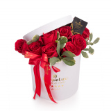 Cutie romantica trandafiri rosii – Floridelux