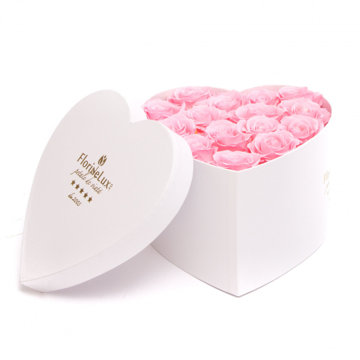 Trandafiri criogenati Luxury Pearls si ursulet – imaginea 3