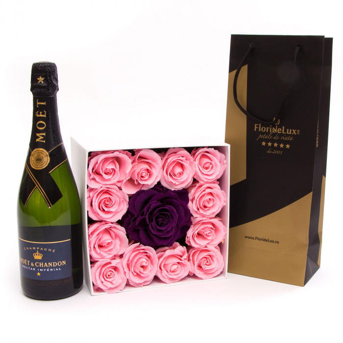 Forever Roses si sampanie de lux – imaginea 1