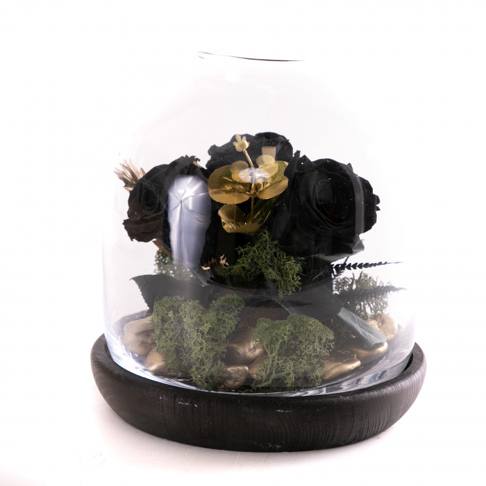 Trandafir criogenat negru – imaginea 1