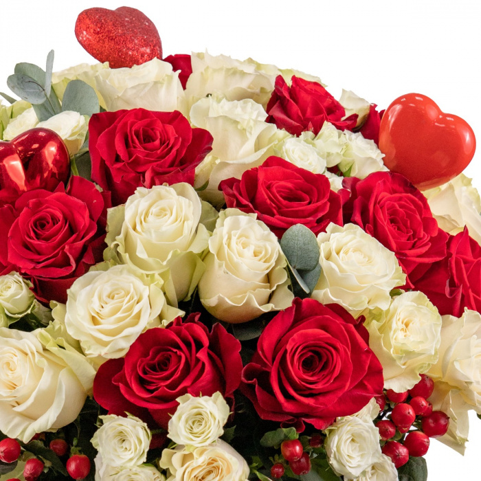 Buchet trandafiri Valentine Duet – imaginea 3