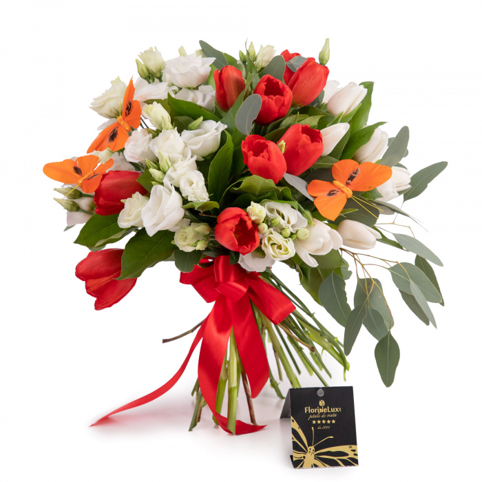 Buchet martisor cu lalele – imaginea 1