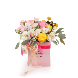 Cutie eleganta cu trandafiri galbeni – Standard