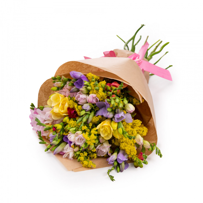 Buchet frezii Sunny Day – imaginea 1