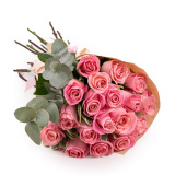 Buchet trandafiri roz Diamond – Premium