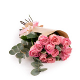 Buchet trandafiri roz Diamond – Standard