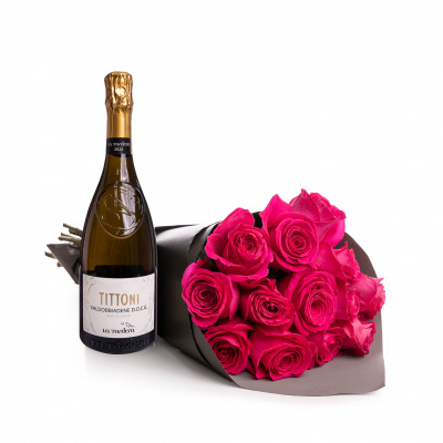 Trandafiri Pink Floyd cu Prosecco