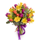 Buchet narcise si lalele „Nuantele Primaverii” – Premium