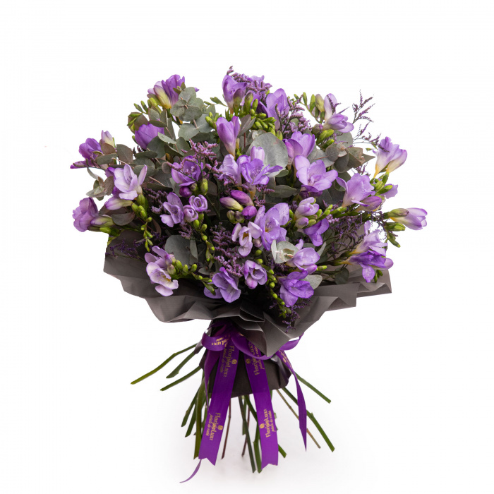 Buchet frezii mov Springtime – imaginea 1