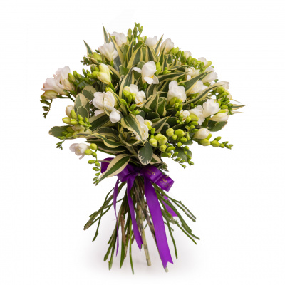Buchet frezii albe Precious Love