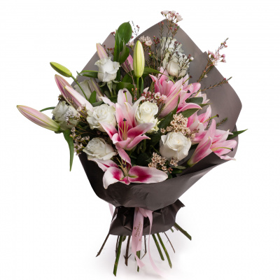 Buchet crini si trandafiri Charming