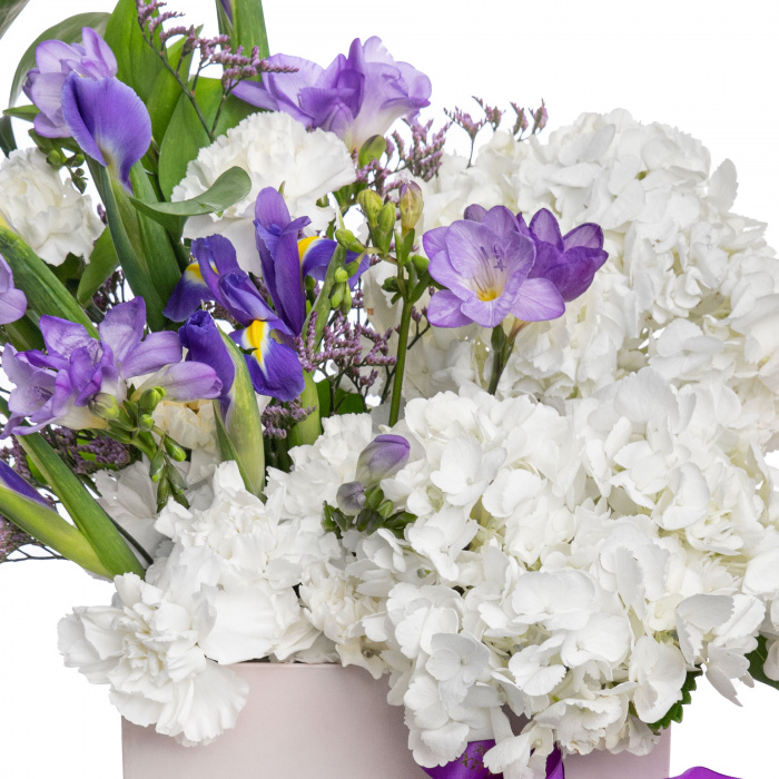Aranjament floral in cutie Mysterious Girl – imaginea 2