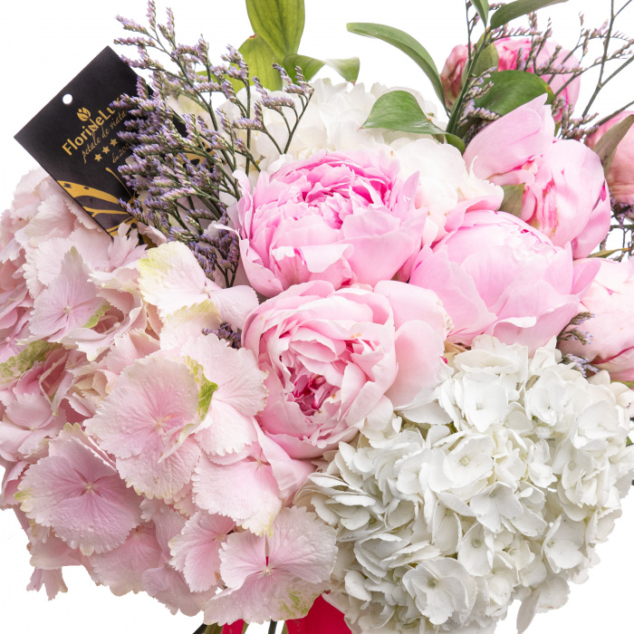 Buchet bujori si hortensii – imaginea 2