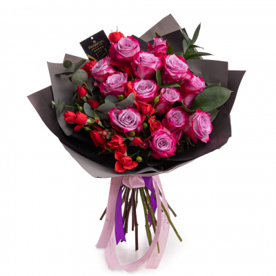 Buchet trandafiri Purple Passion