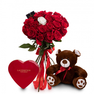 Buchet trandafiri rosii Love Elixir