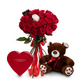 Buchet trandafiri rosii Love Elixir – Premium