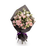 Buchet cu minirosa si lisianthus – Floridelux