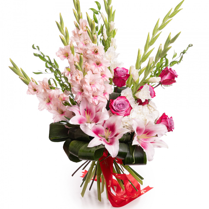 Buchet cu gladiole Sweet Romance – imaginea 1