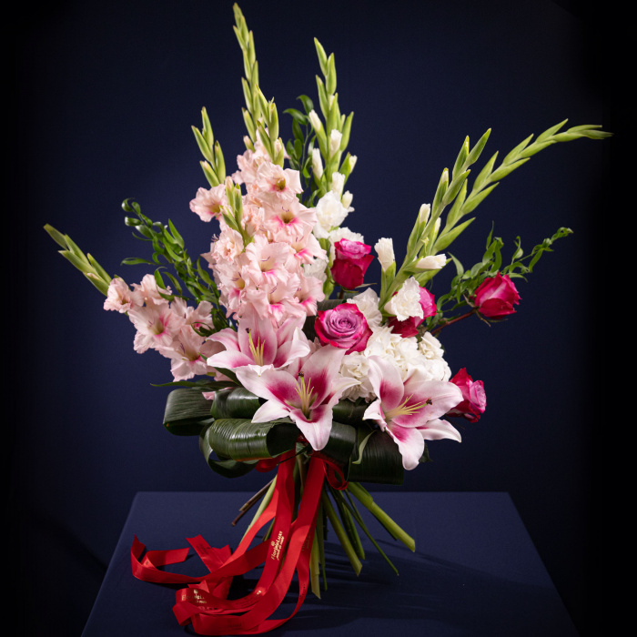 Buchet cu gladiole Sweet Romance – imaginea 3