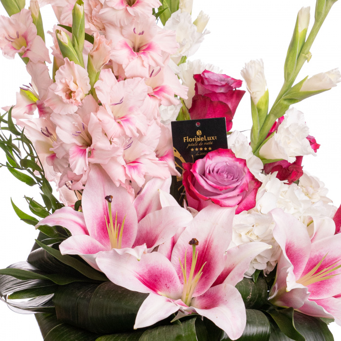 Buchet cu gladiole Sweet Romance – imaginea 2