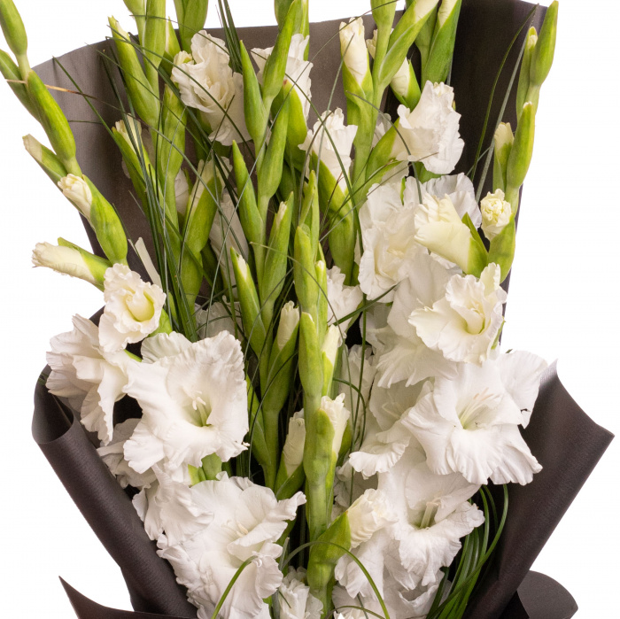 Buchet gladiole albe – imaginea 2
