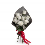 Buchet trandafiri de un alb perfect – Standard
